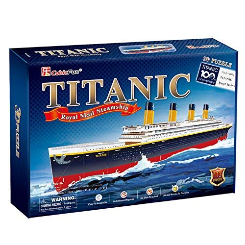 Cubic Fun- Puzzle 3D del Barco Titanic, 113 Piezas (771T4011)