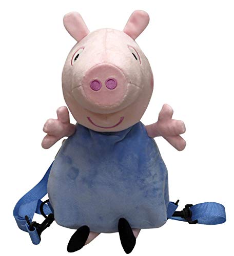 CYP- Mochila Peluche 3D George Hermano Peppa Pig 28X18X18 Cm, Multicolor (MC-103-PG)