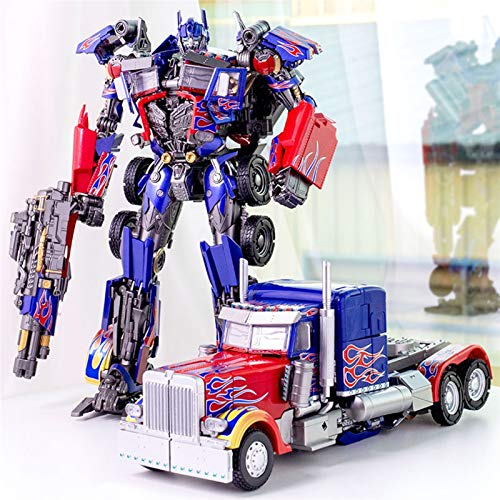 CZWNB El Juguete Transformers Favorito de los Niños， KO Transformers Toy Optimus Prime Movie Version Super Alloy Die-Fasting Figure Robot Toy Children's Gift,Juguete Modelo de Robot de deformación