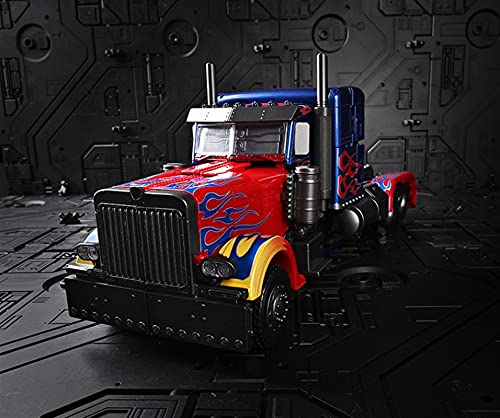 CZWNB El Juguete Transformers Favorito de los Niños， KO Transformers Toy Optimus Prime Movie Version Super Alloy Die-Fasting Figure Robot Toy Children's Gift,Juguete Modelo de Robot de deformación