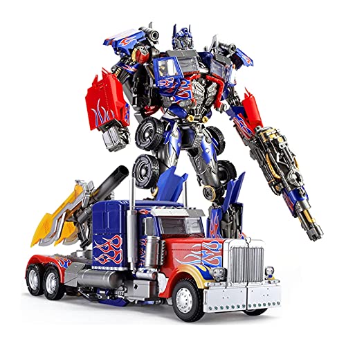 CZWNB El Juguete Transformers Favorito de los Niños， KO Transformers Toy Optimus Prime Movie Version Super Alloy Die-Fasting Figure Robot Toy Children's Gift,Juguete Modelo de Robot de deformación