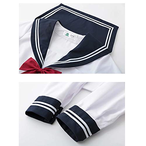 Daiwen Uniforme de Marinero Japonés Cosplay Uniforme de Marinero JK Traje de Escolar, Traje de Cosplay de Uniforme JK Traje de Marinero Cosplay para Mujeres Niñas