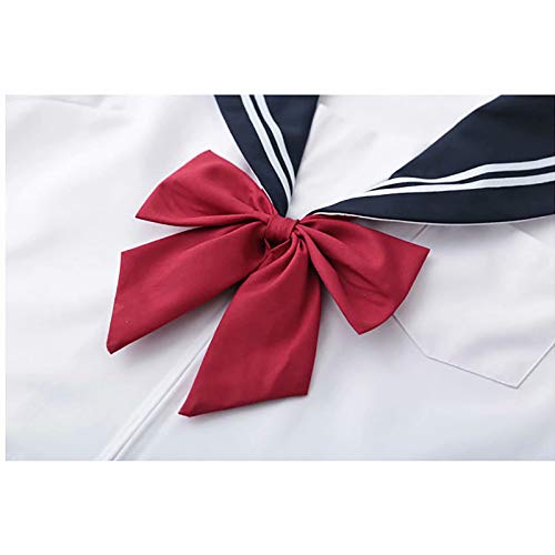 Daiwen Uniforme de Marinero Japonés Cosplay Uniforme de Marinero JK Traje de Escolar, Traje de Cosplay de Uniforme JK Traje de Marinero Cosplay para Mujeres Niñas