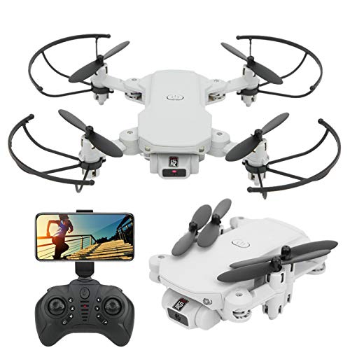 DAUERHAFT Juguete Educativo de Vuelo Estable RC Drone Quadcopter WiFi FPV con cámara de Alta definición para niños/Juguete para niños(White, 480P)