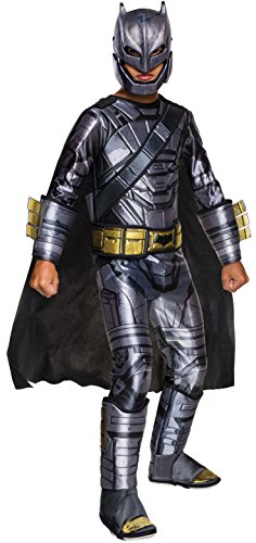 Dawn of Justice - Disfraz de Batman con armadura Premium para niños, infantil 5-7 años (Rubie's 620561-M)