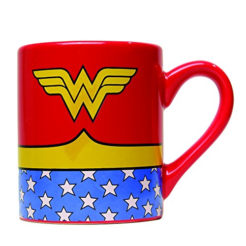 DC Comics Wonder Woman Uniform 20 oz Taza De Cerámica