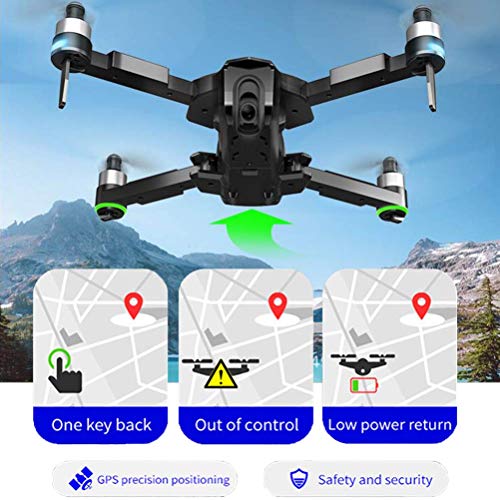 DCLINA Drone 30Mins Flight, GPS Drone con cámara para Adultos 4K UHD FPV, GPS RC Quadcopter con Motores sin escobillas, Distancia Control Remoto 1000M, Retorno automático, cámara Gran Angular 110 °