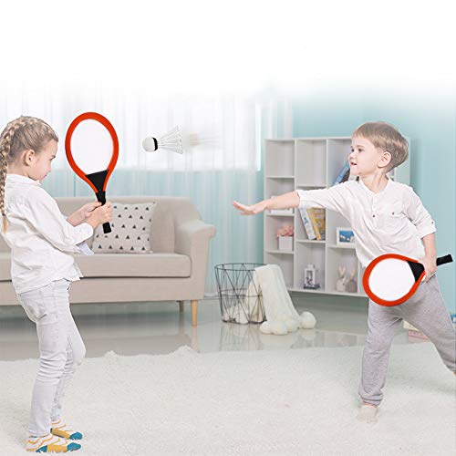 deAO Deportes 5 en 1 Conjunto para Tenis, Bádminton y Squash Set Juegos de Deporte Infantil Incluye Raquetas, Pelotas y Red