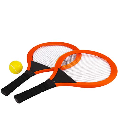 deAO Deportes 5 en 1 Conjunto para Tenis, Bádminton y Squash Set Juegos de Deporte Infantil Incluye Raquetas, Pelotas y Red