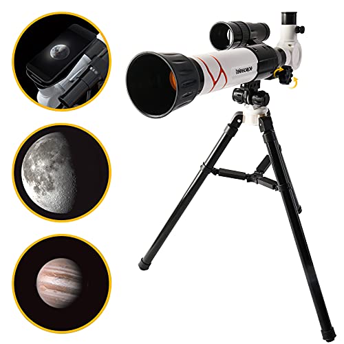 deAO Mi Primer Telescopio y Microscopio Diversión Científica 2 en 1 Conjunto de Telescopio y Microscopio para Principiantes con Accesorios Exploración de Ciencias y Astronomía Infantil