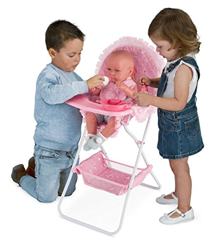 Decuevas Toys - Trona Maria plegable con accesorios, multicolor (53223)