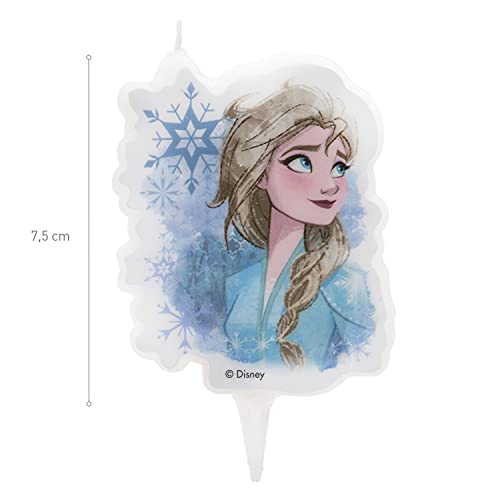 Dekora - Vela de Cumpleaños 2D de Disney Frozen 2 Elsa