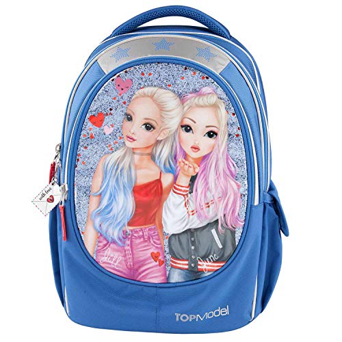 Depesche TOPModel 10937 Love Letters - Mochila escolar, aprox. 23 x 34 x 44 cm, color azul