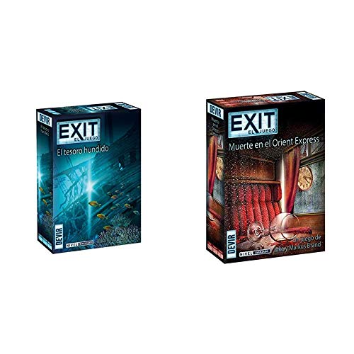 Devir - Exit: El Tesoro hundido, Ed. Español (BGEXIT7) + Exit: Muerte en el Orient Express, Ed. Español (BGEXIT8)