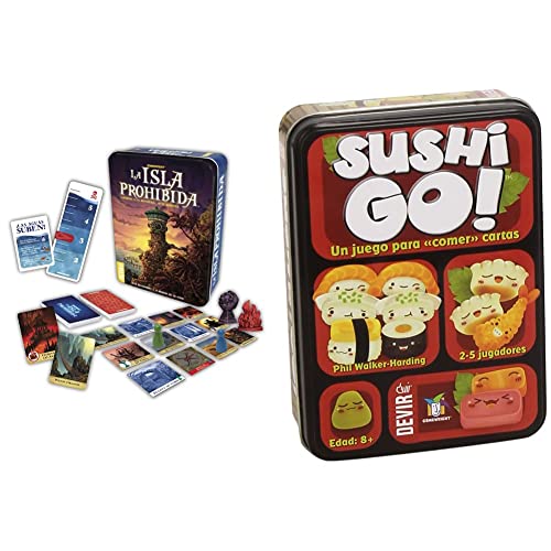 Devir-La Isla Prohibida Juego de Mesa, Multicolor (BGISLA) + Sushi Go Juego de Mesa, Multicolor, Miscelanea (BGSUSHI)