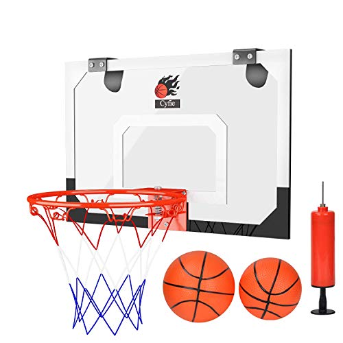 DEWEL Canasta Aro de Baloncesto con 1 Inflador y 2 Pelotas, Canasta Baloncesto Infantil portátil para Oficina y casa, Canasta Baloncesto para Niños