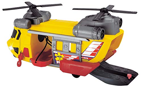 Dickie 3306004 Helicóptero de Rescate Action Series 30cm luz y Sonido, Multicolor