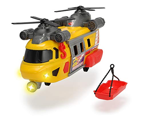 Dickie 3306004 Helicóptero de Rescate Action Series 30cm luz y Sonido, Multicolor