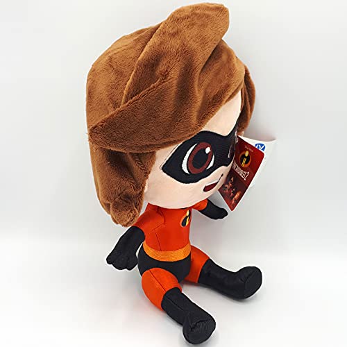 Die Unglaublichen 2 The Incredibles 2 30cm Figuras de Felpa, Elastigirl, Mr. Incredible, Flash, Violet o Baby Jack-Jack para Jugar, Coleccionar y abrazar, Peluches, Peluches para niños (Elastigirl)