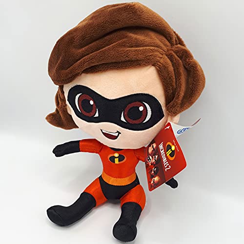 Die Unglaublichen 2 The Incredibles 2 30cm Figuras de Felpa, Elastigirl, Mr. Incredible, Flash, Violet o Baby Jack-Jack para Jugar, Coleccionar y abrazar, Peluches, Peluches para niños (Elastigirl)