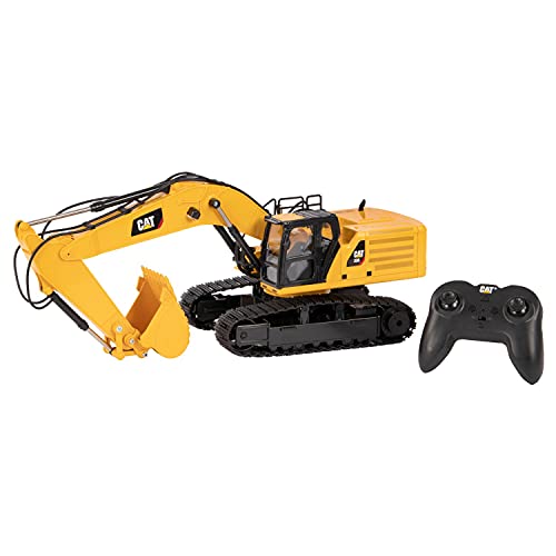 Diecast Masters 25001 Caterpillar RC - Excavadora teledirigida (336 Next Gen, Escala 1:24, Aprox. 49 x 16,5 x 22 cm, Alcance de 25 m, a Partir de 8 años)