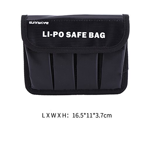 Dilwe Bolsa Seguro de Lipo Batería, Estuche Portátil a Prueba de Explosiones del Protector del Bolsa de Almacenaje de Lipo Batería para dji OSMO / OSMO Móvil