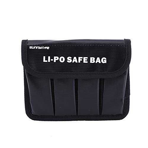 Dilwe Bolsa Seguro de Lipo Batería, Estuche Portátil a Prueba de Explosiones del Protector del Bolsa de Almacenaje de Lipo Batería para dji OSMO / OSMO Móvil