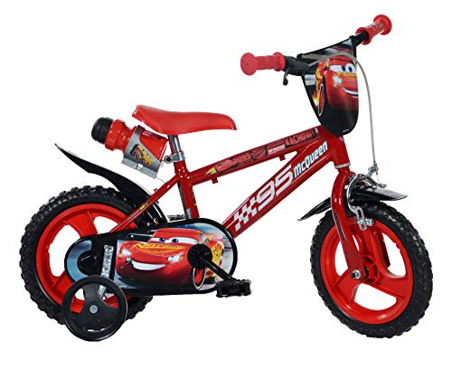 Dino Bikes 412ul-cs3 Cars 3 12" Bike Bicicleta Pulgadas, Unisex Adulto, Rosso, 77 cm × 16.2 cm × 41.2 cm