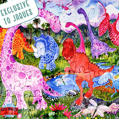 Dinosaur Adventure Jaques London Rompecabezas para niños - Puzzle de 50 Piezas para niños - Rompecabezas Recomendado para niños de 4 años -