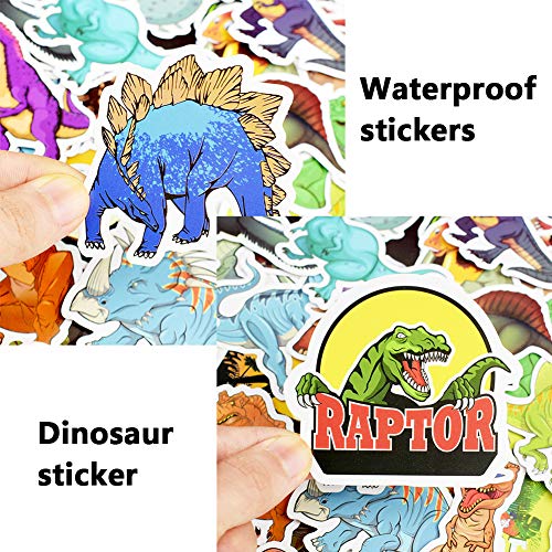 Dinosaurio Paquete de Pegatinas, BETOY 50 pcs Impermeable Pegatinas Graffiti Stickers para Portátil, Dormitorio, Funda de Viaje, Equipaje de Coche, Bicicleta