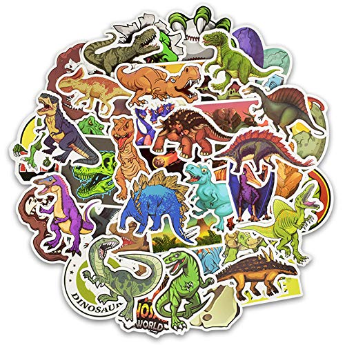 Dinosaurio Paquete de Pegatinas, BETOY 50 pcs Impermeable Pegatinas Graffiti Stickers para Portátil, Dormitorio, Funda de Viaje, Equipaje de Coche, Bicicleta