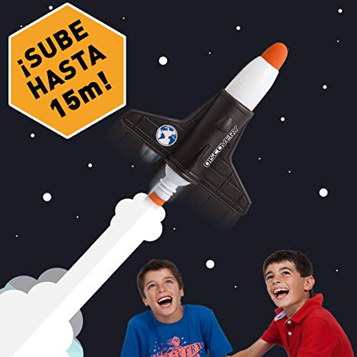 Discovery- Rocket Launcher lanzadera educativos, Ciencia y Juego, Espacial, experimentos para niños, Lanza Cohetes, Color blanco (6000180)