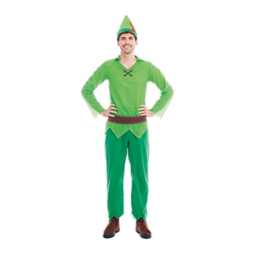 Disfraz Peter Pan Adulto【Tallas Hombre S a L】(Talla L) | Disfraces Carnaval Adulto Cuentos Personajes Fantasía