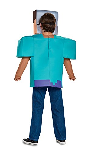 Disguise DISK65639K Classic Steve Minecraft, Disfraces de Halloween para niños, Unisex niños, M