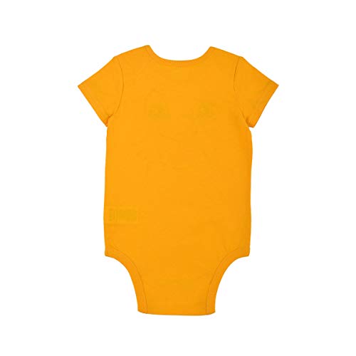 Disney Baby’s Short Sleeve Onesie with Cap, Lion King Simba Costume, Yellow Romper Set, Size 12M