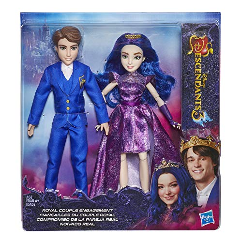 Disney Descendants 3 Royal Couple Engagement, 2-Doll Pack with Fashions and Accessories