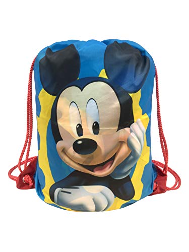 Disney Junior Mickey Mouse Clubhouse Get Going Slumber - Saco de dormir ligero para niños, cómodo y cálido, con Mickey Mouse, Donald Duck, Goofy y Plutón (producto oficial de Disney)