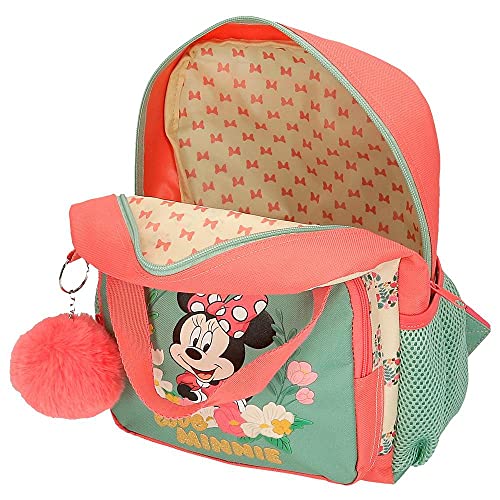 Disney Minnie Golden Days Mochila Preescolar Adaptable a Carro Multicolor 23x28x10 cms Poliéster 6,44L