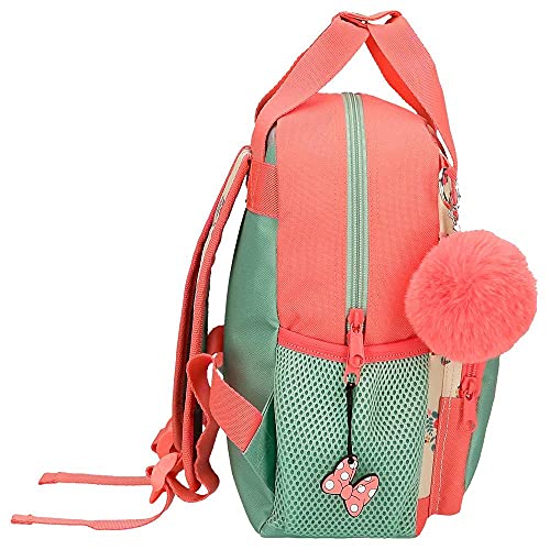 Disney Minnie Golden Days Mochila Preescolar Adaptable a Carro Multicolor 23x28x10 cms Poliéster 6,44L