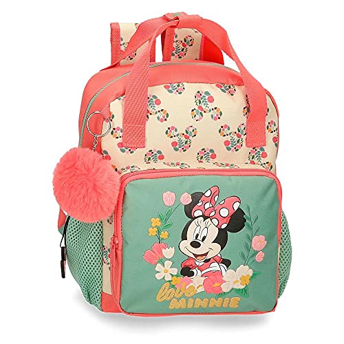 Disney Minnie Golden Days Mochila Preescolar Adaptable a Carro Multicolor 23x28x10 cms Poliéster 6,44L