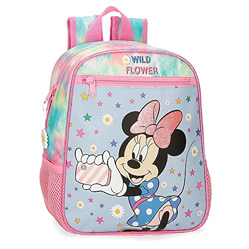 Disney Minnie Wild Flower Mochila Preescolar Multicolor 23x28x10 cms Poliéster 6,44L