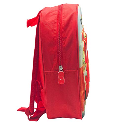 Disney Mochila con Luz Y Sonido Mochila con Luz Y Sonido, Unisex niños, Rojo, 24x32x9