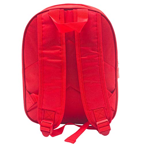 Disney Mochila con Luz Y Sonido Mochila con Luz Y Sonido, Unisex niños, Rojo, 24x32x9