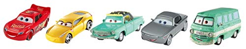 Disney Pixar Cars 3 Diecast Collection Vehicles, 5-Pack Bundle