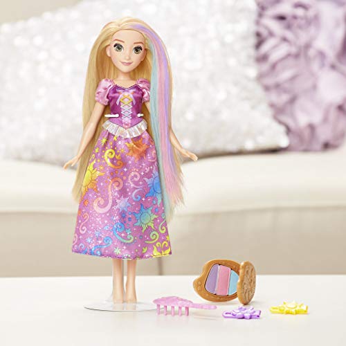 Disney Princess - Muñeca Rapunzel, Estilo Arco Iris, Multicolor