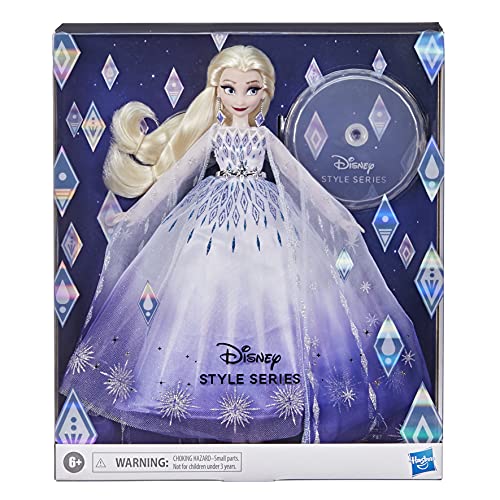 Disney Princess Style Series Elsa de Vacaciones, Accesorios de muñeca de Moda, Juguete de coleccionista para niños de 6 años en adelante (Hasbro F11145L1)