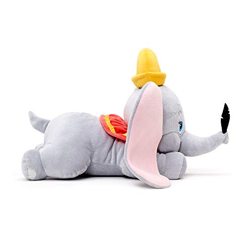 Disney Store: Peluche de Dumbo de bebé, 31 cm, Peluche en posición de Vuelo con Detalles Bordados y Orejas tridimensionales, Adecuado para Todas Las Edades