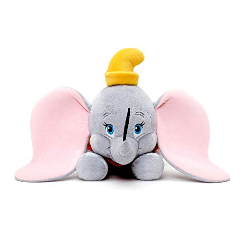 Disney Store: Peluche de Dumbo de bebé, 31 cm, Peluche en posición de Vuelo con Detalles Bordados y Orejas tridimensionales, Adecuado para Todas Las Edades