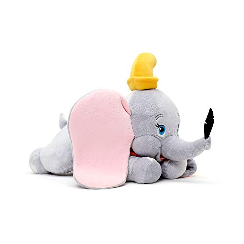 Disney Store: Peluche de Dumbo de bebé, 31 cm, Peluche en posición de Vuelo con Detalles Bordados y Orejas tridimensionales, Adecuado para Todas Las Edades