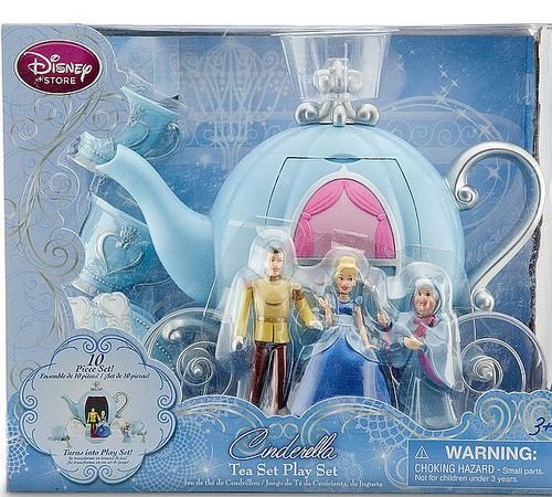 Disney Store Play - Juego de figuras de personajes de Cenicienta y Princesa Smemorina, Hada, Principio, Carroza Orginal, Proveniencia de EE. UU.